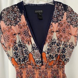 Colorful mid length dress